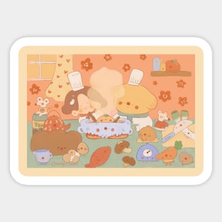 Cooking Together Sticker